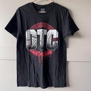 WWE OTC Shirt Mens Medium Black Pro Wrestling Roman Reigns Logo Tee Authentic